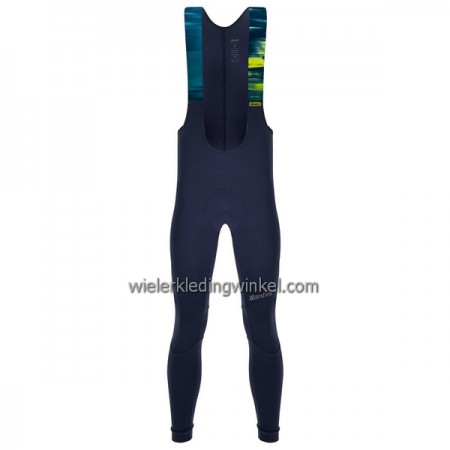 Fietsbroek Lang met Bretels 2022 Ronde van Frankrijk Donkerblauw